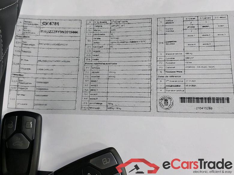 AUDI - AUD Q5 40 TDI 204PK Quattro S-Tronic S Line Pack Business Plus With Electric Heated Nappa Seats & Assistance City & Matrix LED & B&O Sound & Optic Titan Black Pack #4