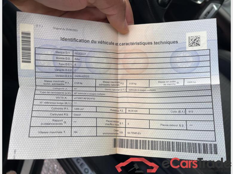 PEUGEOT Rifter Swb Rifter 1.5 BlueHDi Standard GT Line S&S #5