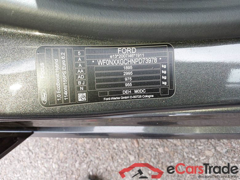 FORD Focus 1.0 Ecoboost MHEV 114KW (155CV) S6.2 ST Line #5