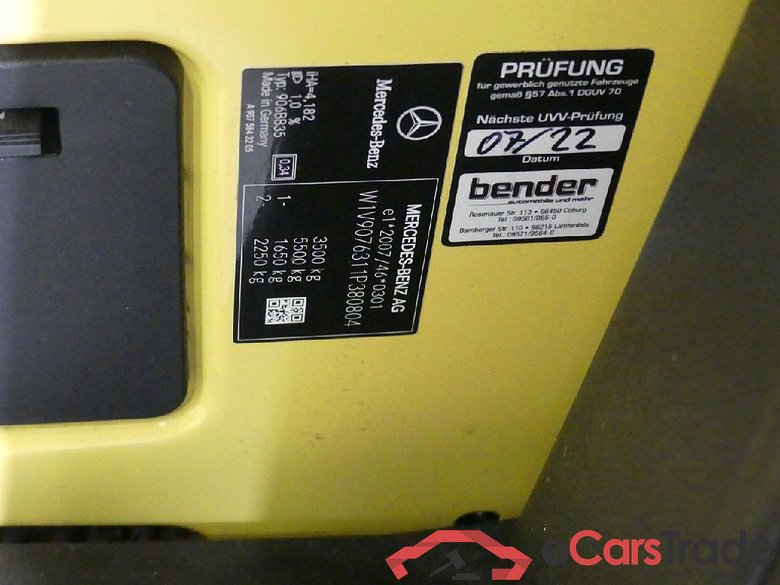 Sprinter III Kasten RWD/AWD 311/315/317 CDI RWD L1 (907.631) 2.0 125KW MT6 E6dT #5