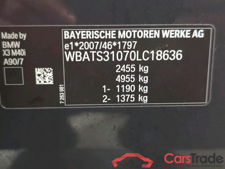 Baureihe X3 M40 i 3.0 265KW AT8 E6 #4