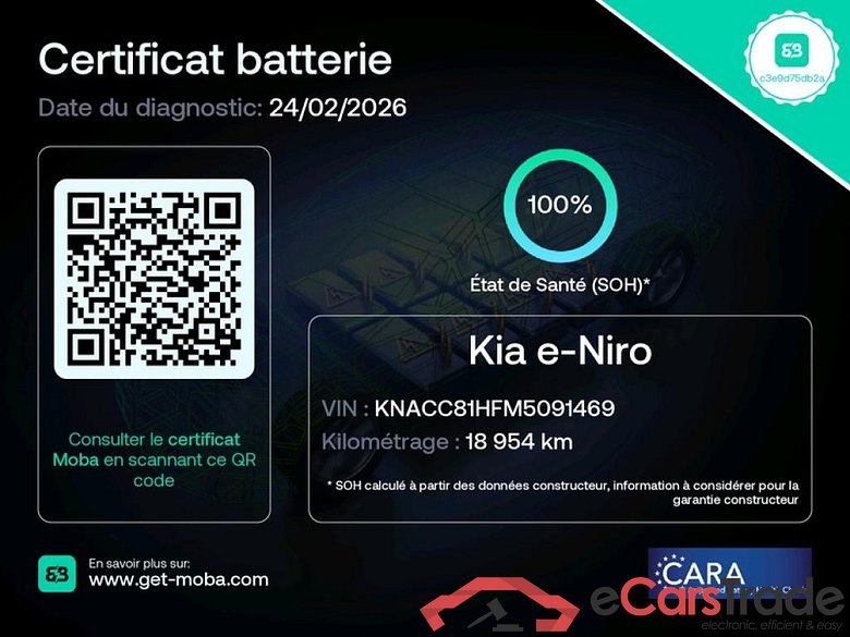 KIA e-Niro / 2016 / 5P / Berline e-Active Business 39 kWh 136 ch #2