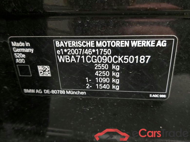BMW - BMW 5 TOURING 520e 204PK Business Edition Pack Business With Dakota Heated Front & Rear Seats & Parking Assistant Plus * HYBRID * #6