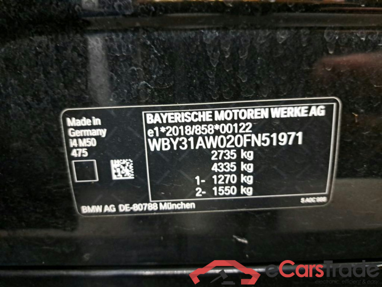 BMW I - BMW I4 M50 544PK With Vernasca Heated Seats & Comfort Access & BMW Drive Recorder & M Slights Shadow Line & Power Foldable Towing Hook & Parking Assistant Plus   * ELECTRIC * #6