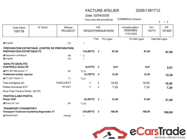 2008 Active Pack 1.5 HDi 110CV BVM6 E6d / PRÊT A VENDRE #3